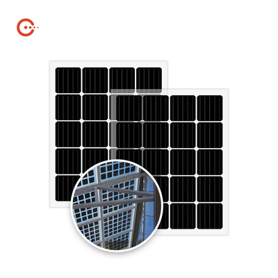 Rixin CE BIPV Solar Panels Transparent Glass Monocrystalline PV Module